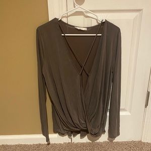 Cross cross long sleeve tee from local boutique